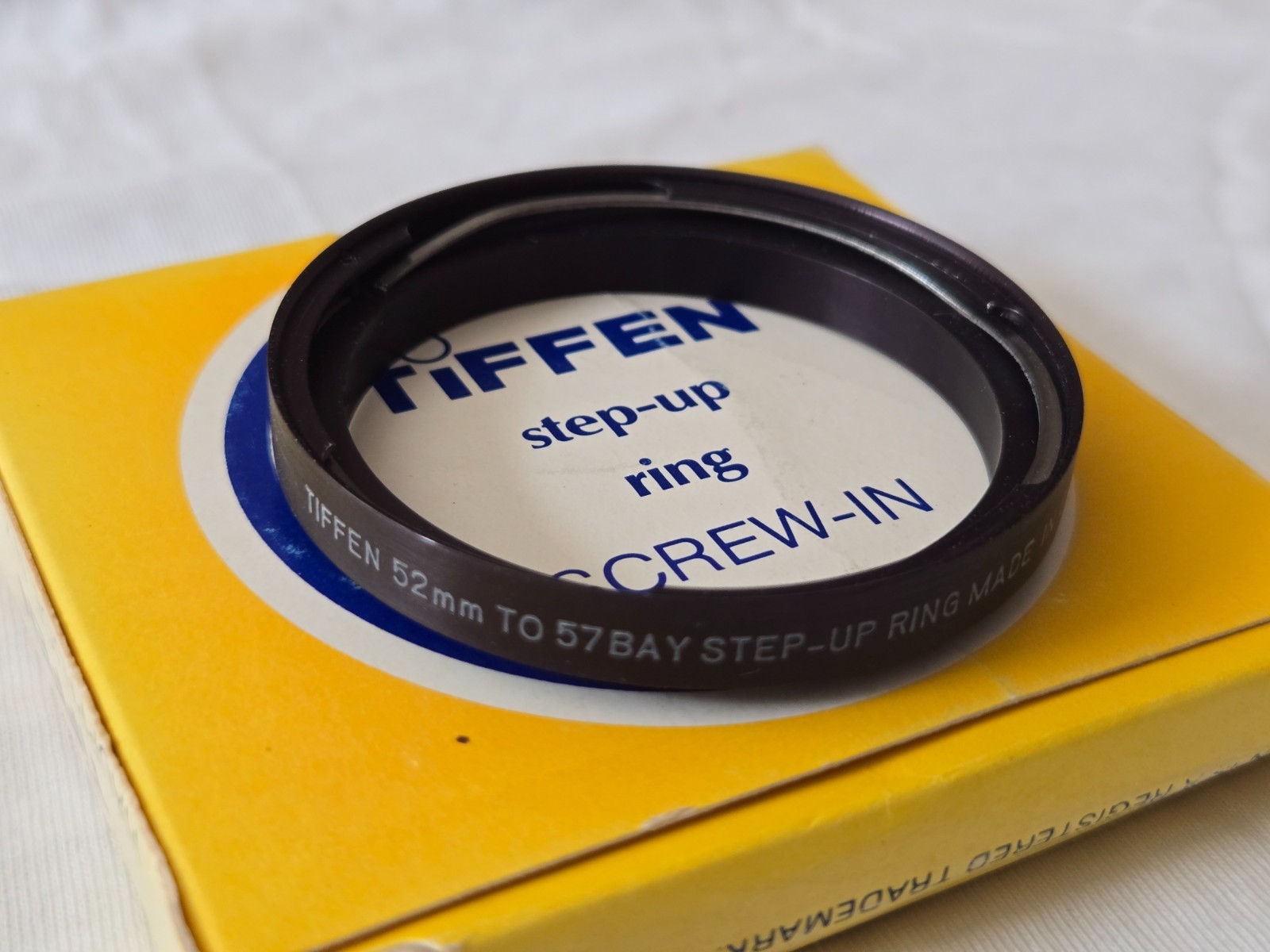 Original Tiffen 52mm to 57 Bay Step-Up Ring (52mm-B50) Adapter Ring