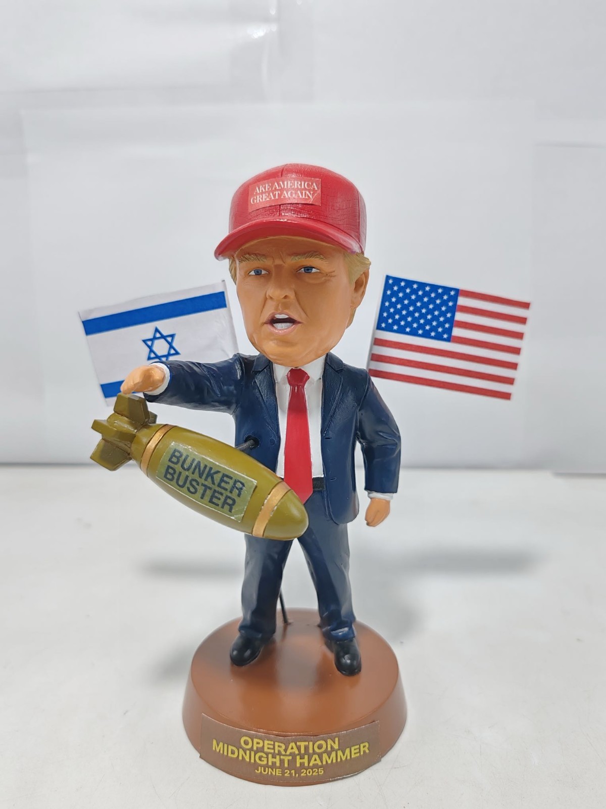 President Donald Trump "Operation Midnight Hammer" Bobblehead - NIB & Numbered
