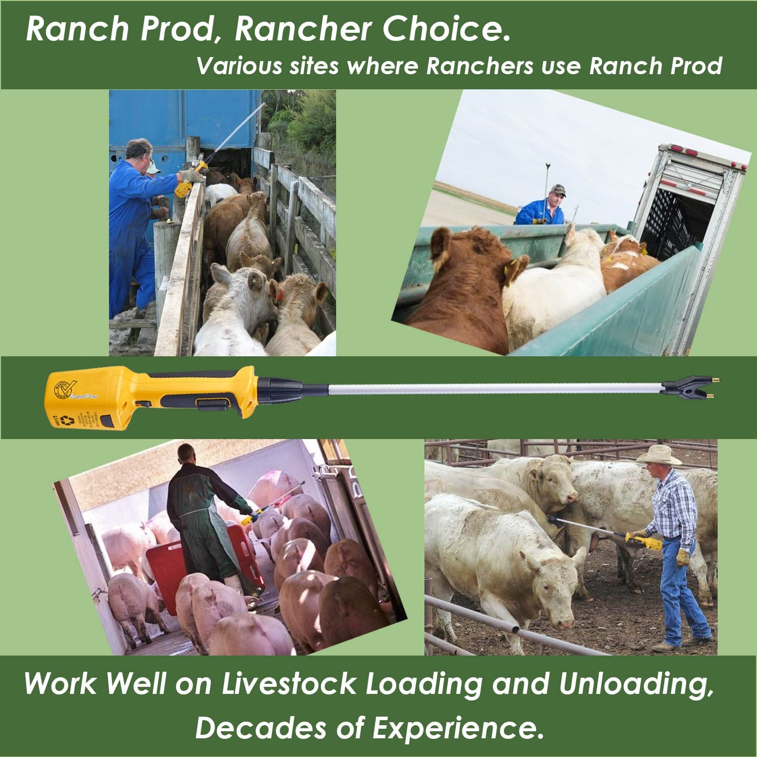 Rechargeable Livestock Prod for Cows Sheep Electric Cattle