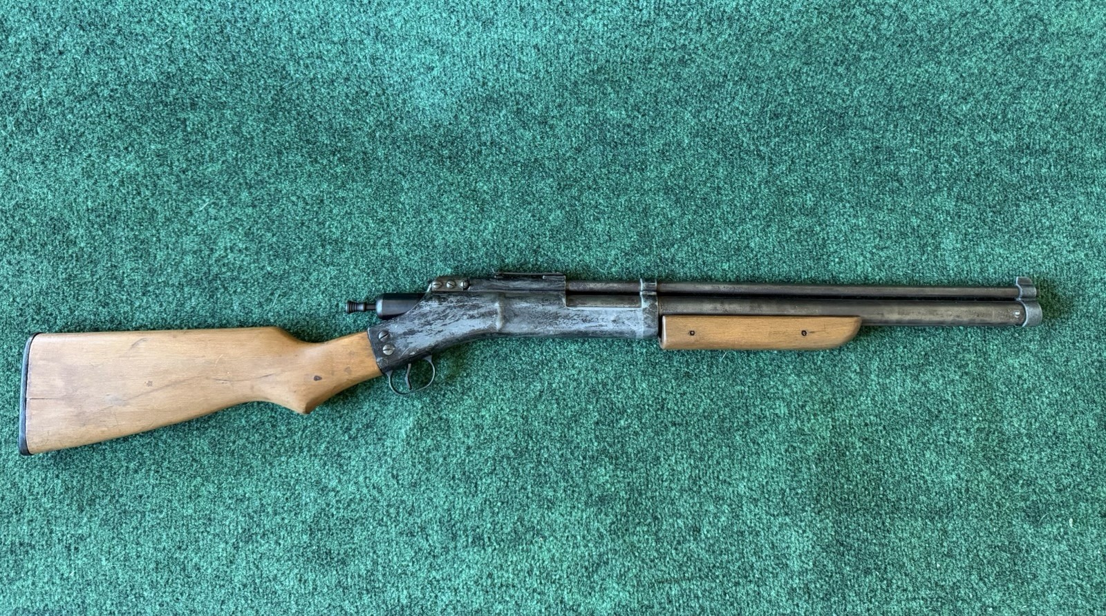 Vintage Apache Texan Fireball dual cal pellet air gun rifle - Working!