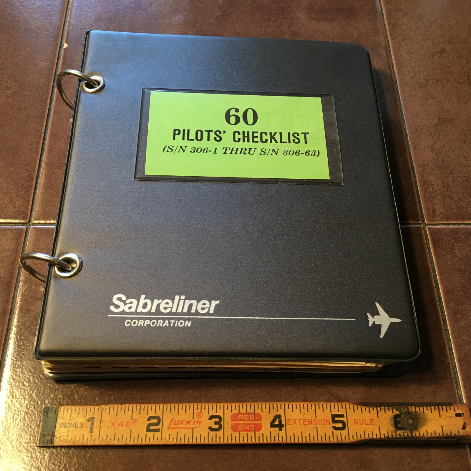 Sabreliner NA-265-60 Pilot's Checklist