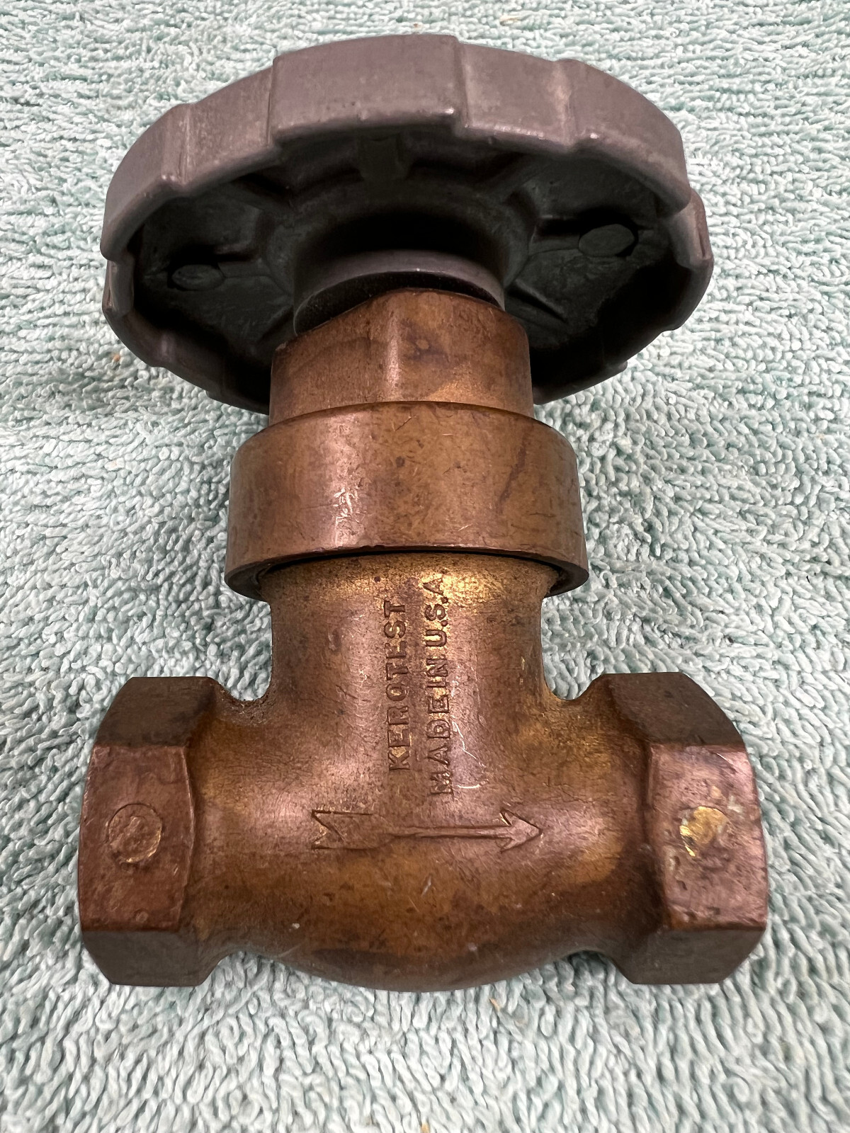 Vintage Kerotest #145 Manual Bronze Needle Valve 1/4 NPT (Used)