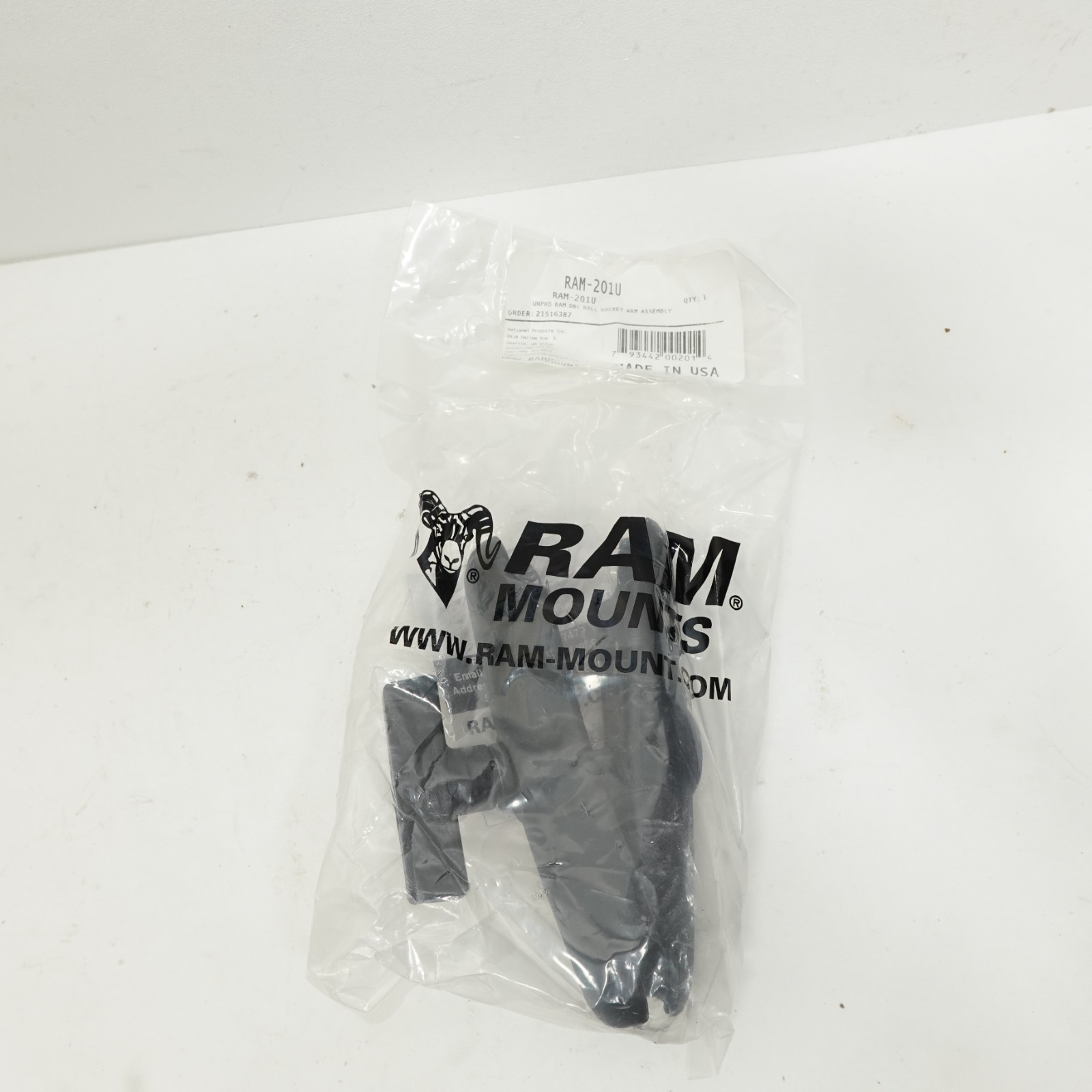 Brand NEW RAM 201U Double Socket ARM ASSEMPLY