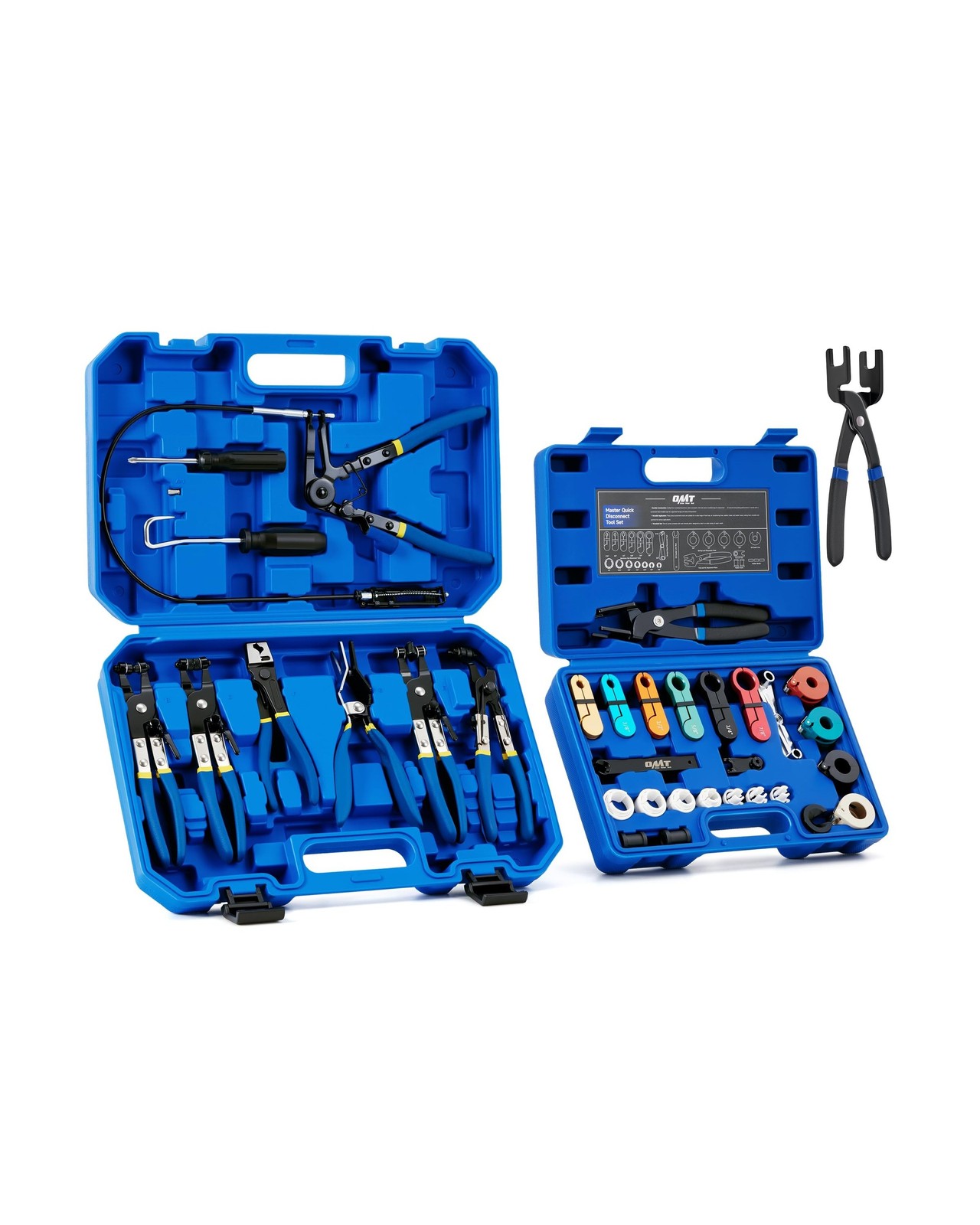 OMT 35pc Master Disconnect & Hose Clamp Pliers Tool, Car AC Fuel Line Kit | A...