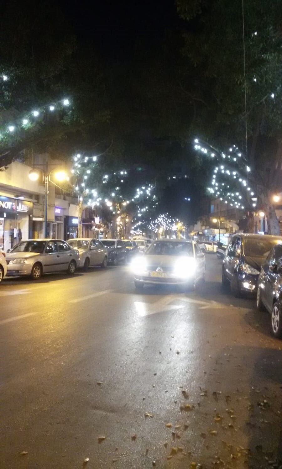 NIGHT STREET RAMAT GAN ISRAEL picture photo virtual postcard #M005T0c Marina K