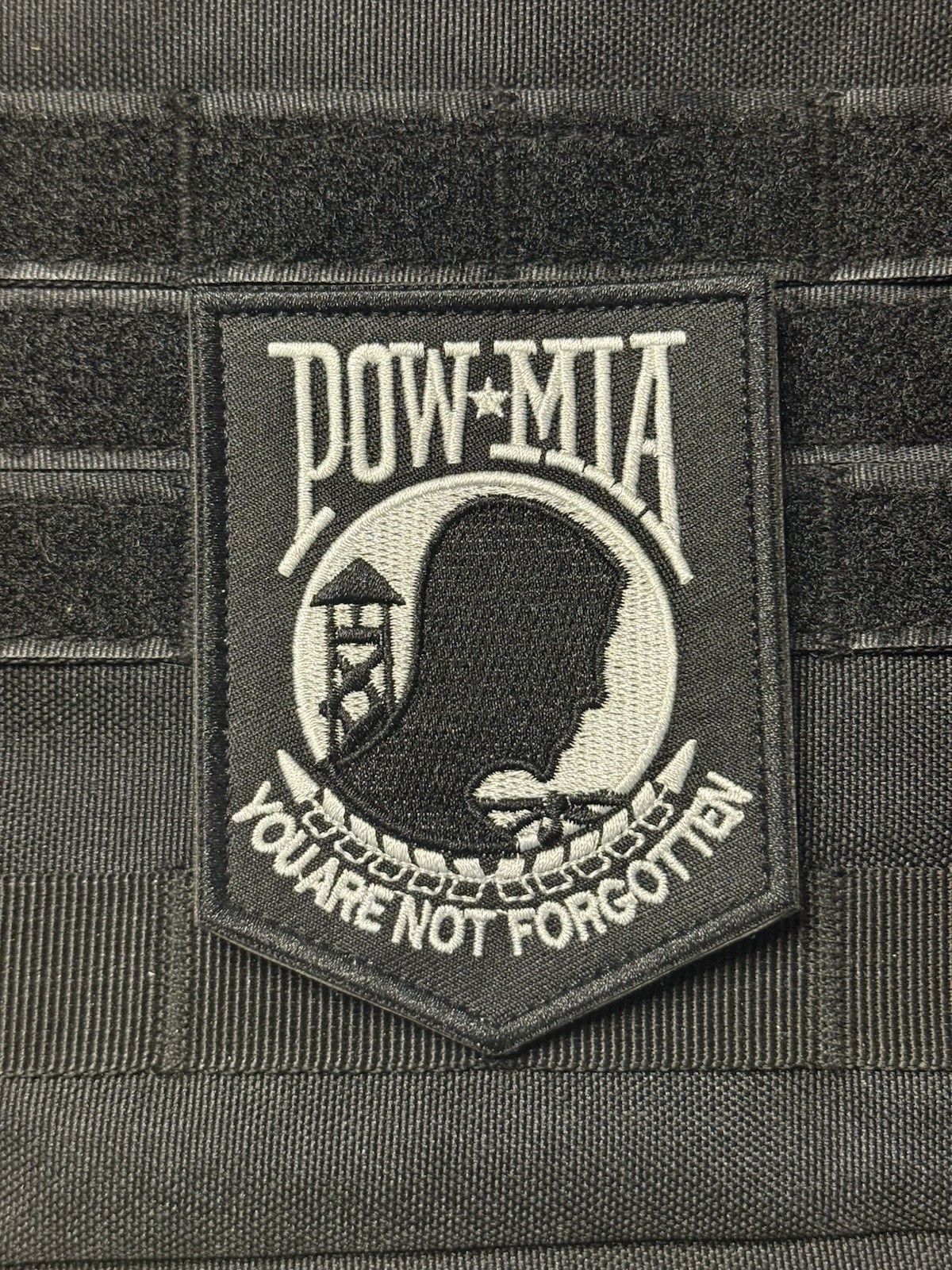 POW MIA PATCH VIETNAM WAR Patch Hook Loop 4"