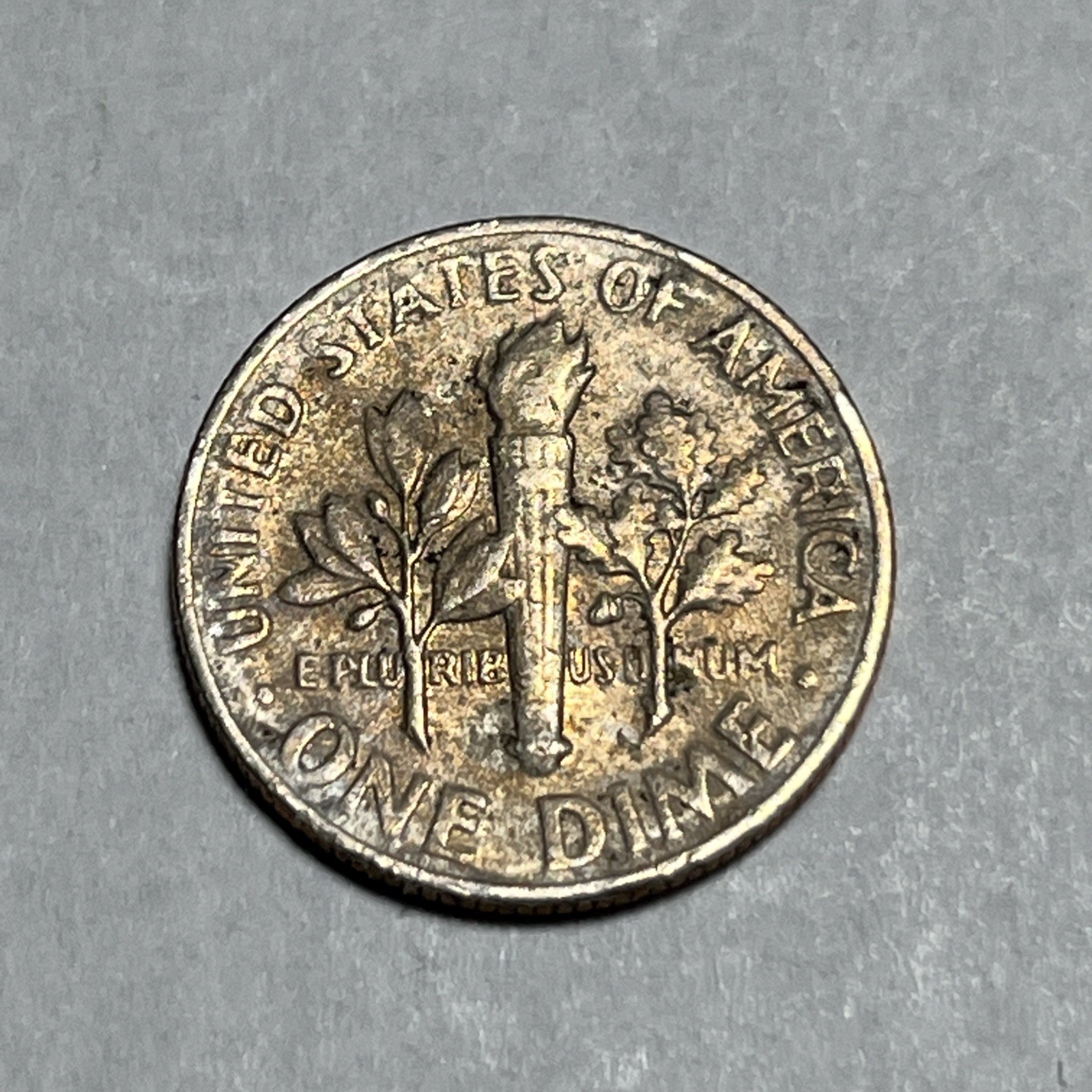 1965 Roosevelt Dime Errors DDO Strike Through Grease Toning