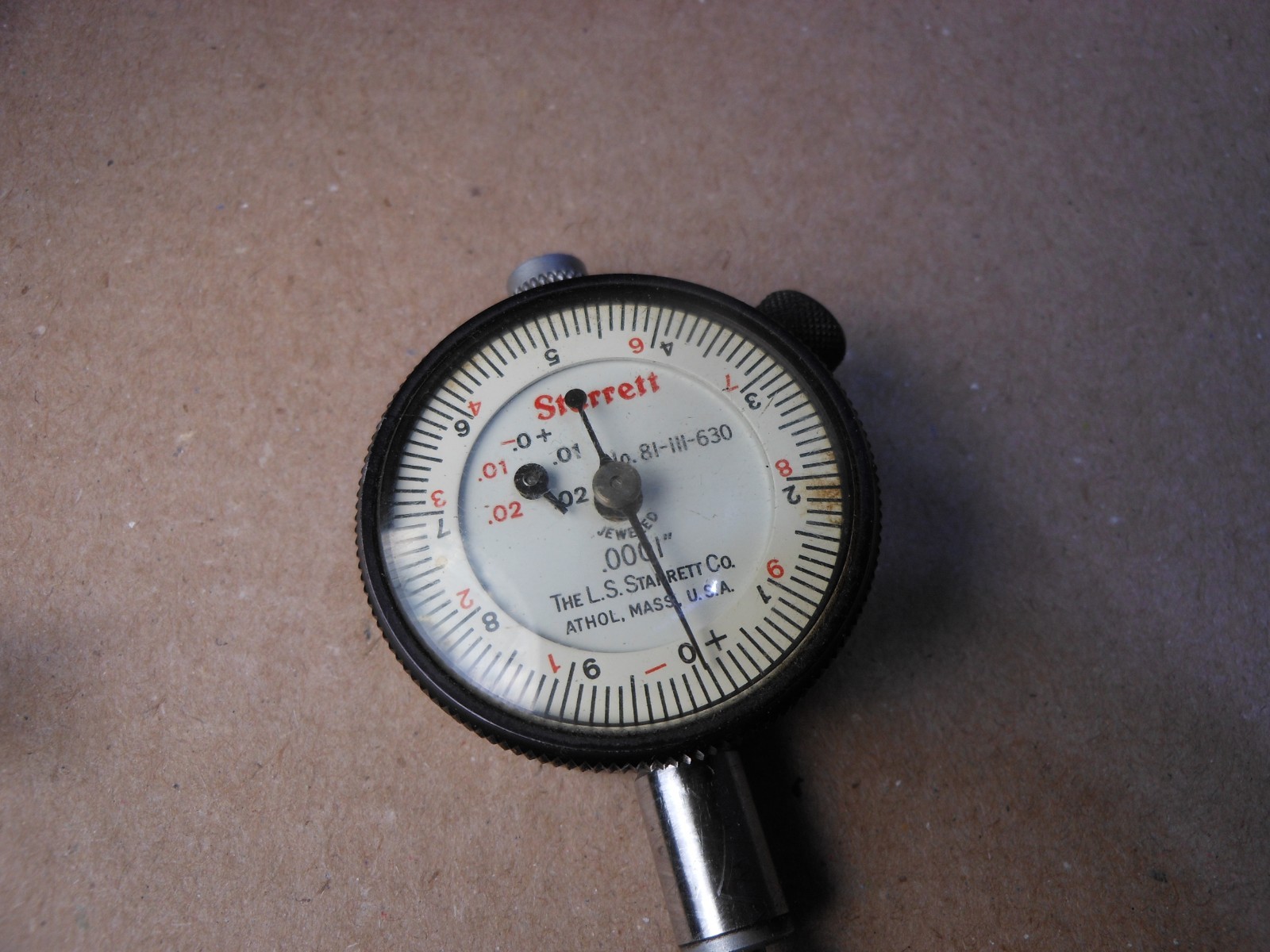 Starrett 81-111-630 Dial Indicator + Last Word 711 Indicator