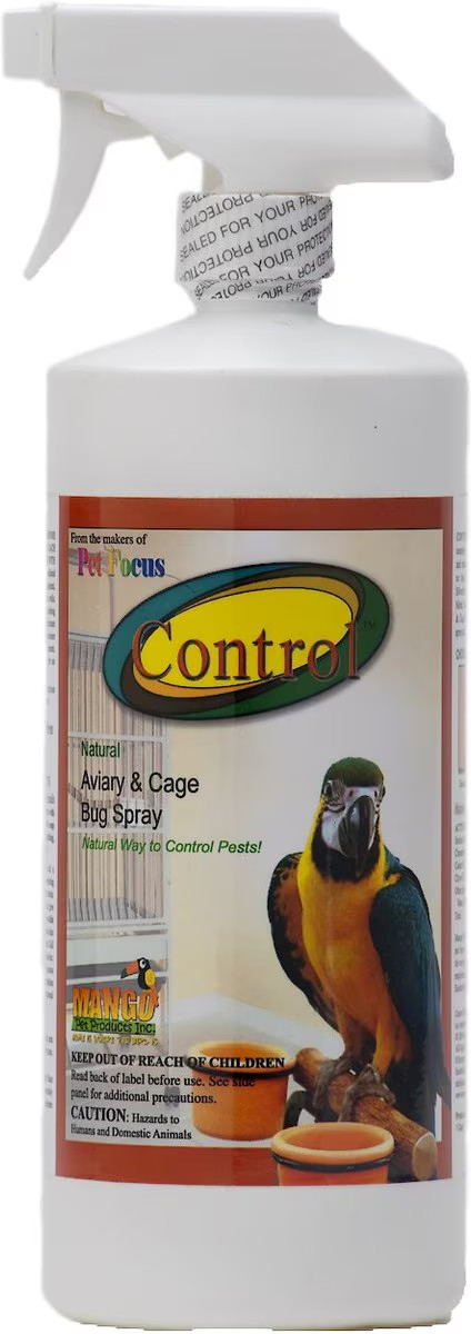 Mango Pet Control Bird Aviary & Cage Bug Spray 32-fl oz bottle **USA SELLER**