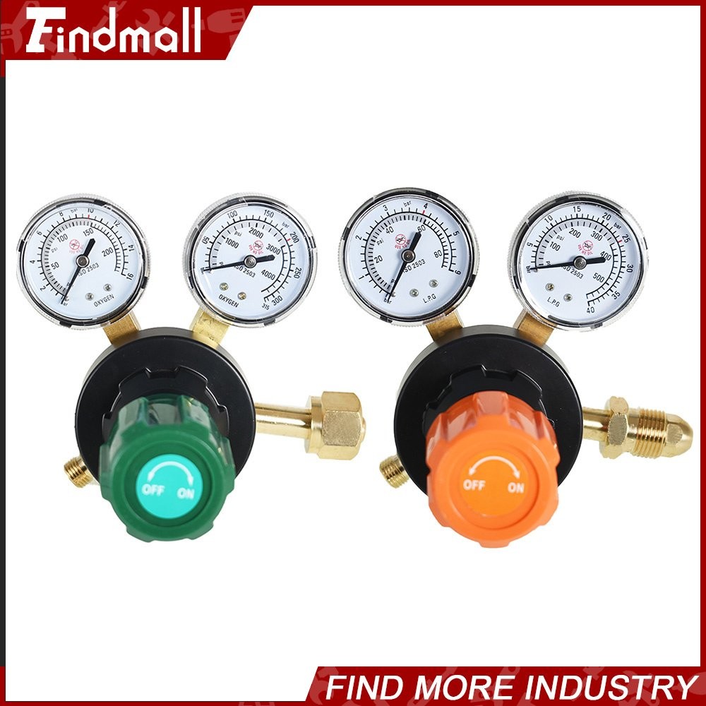 Findmall Oxygen And Propane Regulators Oxygen CGA-540 / Acetylene CGA-510