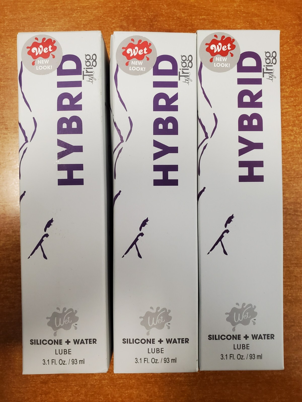 3Pk: Wet Luxury Silicone/Water Hybrid Lube by Trigg 3.1oz (Exp 6/30/26) 2049-F6A