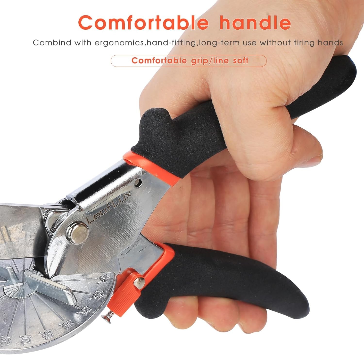 Miter Shears for Angular Cutting - Adjustable 45°-135° -Trim, Corner Joints, etc