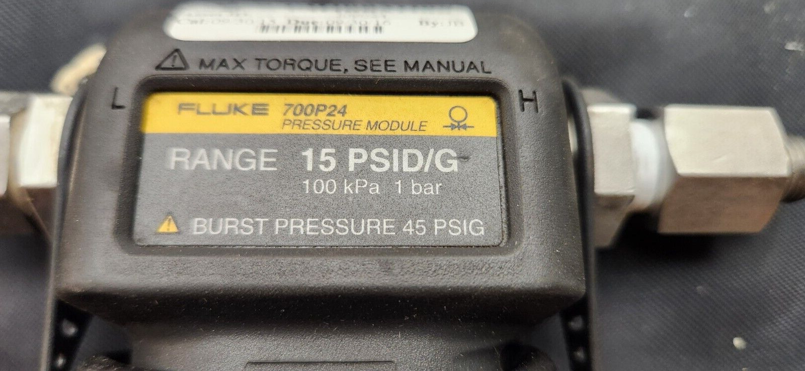 Fluke 700P24 Pressure Module 15 PSID/G WORKING SURPLUS