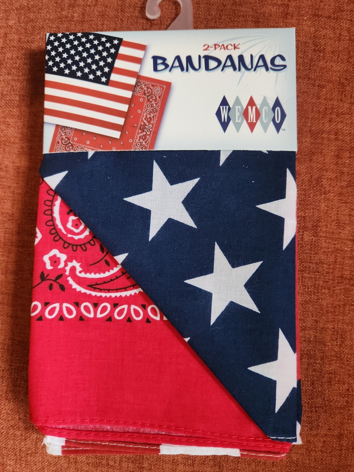 Wemco American Bandanas 2pk NWT