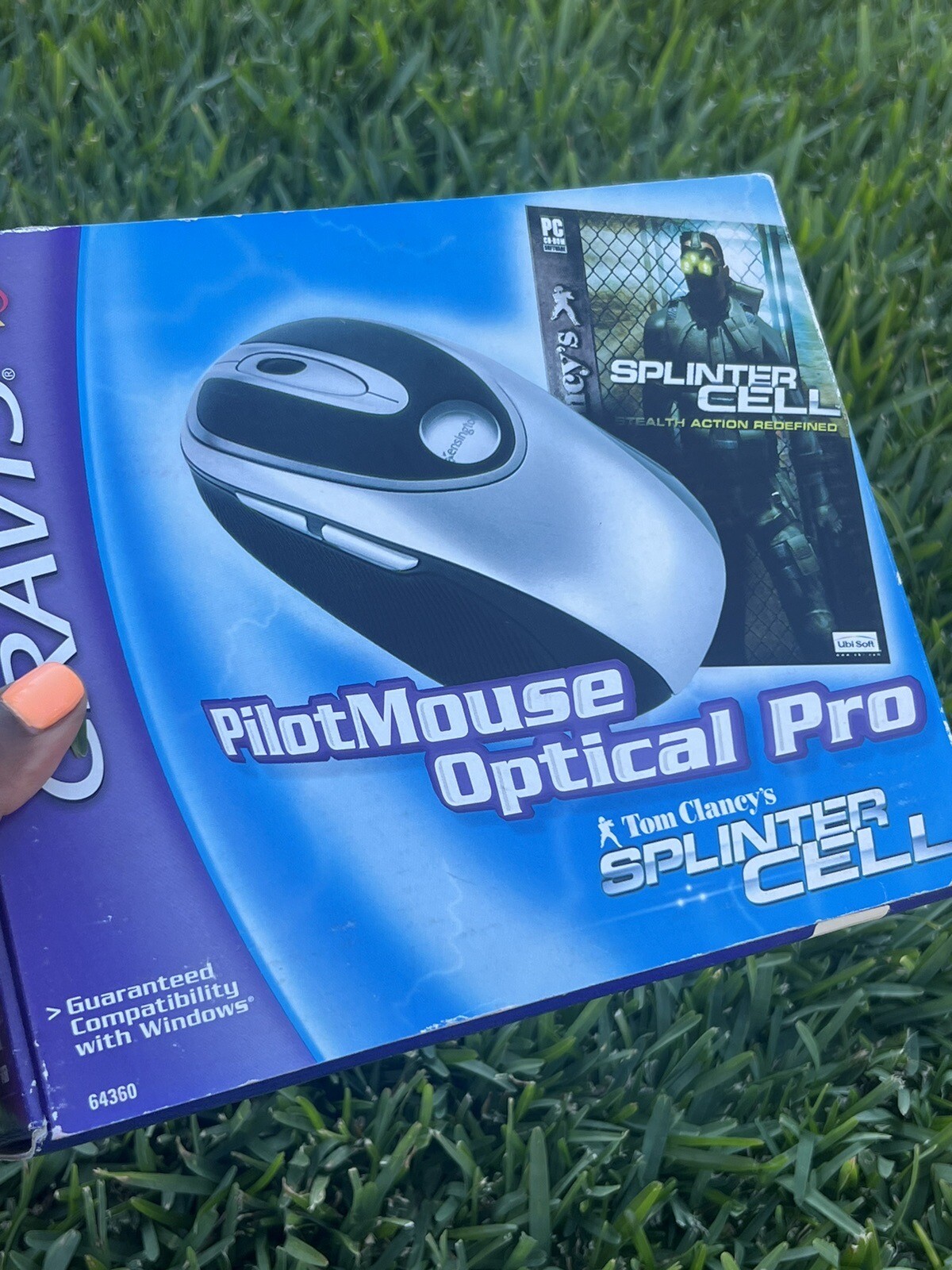 NEW Vintage GRAVIS Splinter Cell Stealth & Kensington PilotMouse Optical Pro