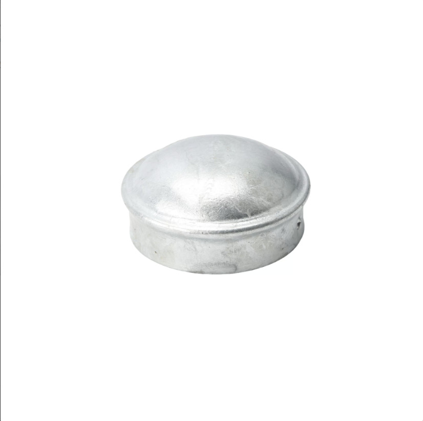Pack of 25 - 4" Heavy Galvanized Round Dome Fence Post Cap