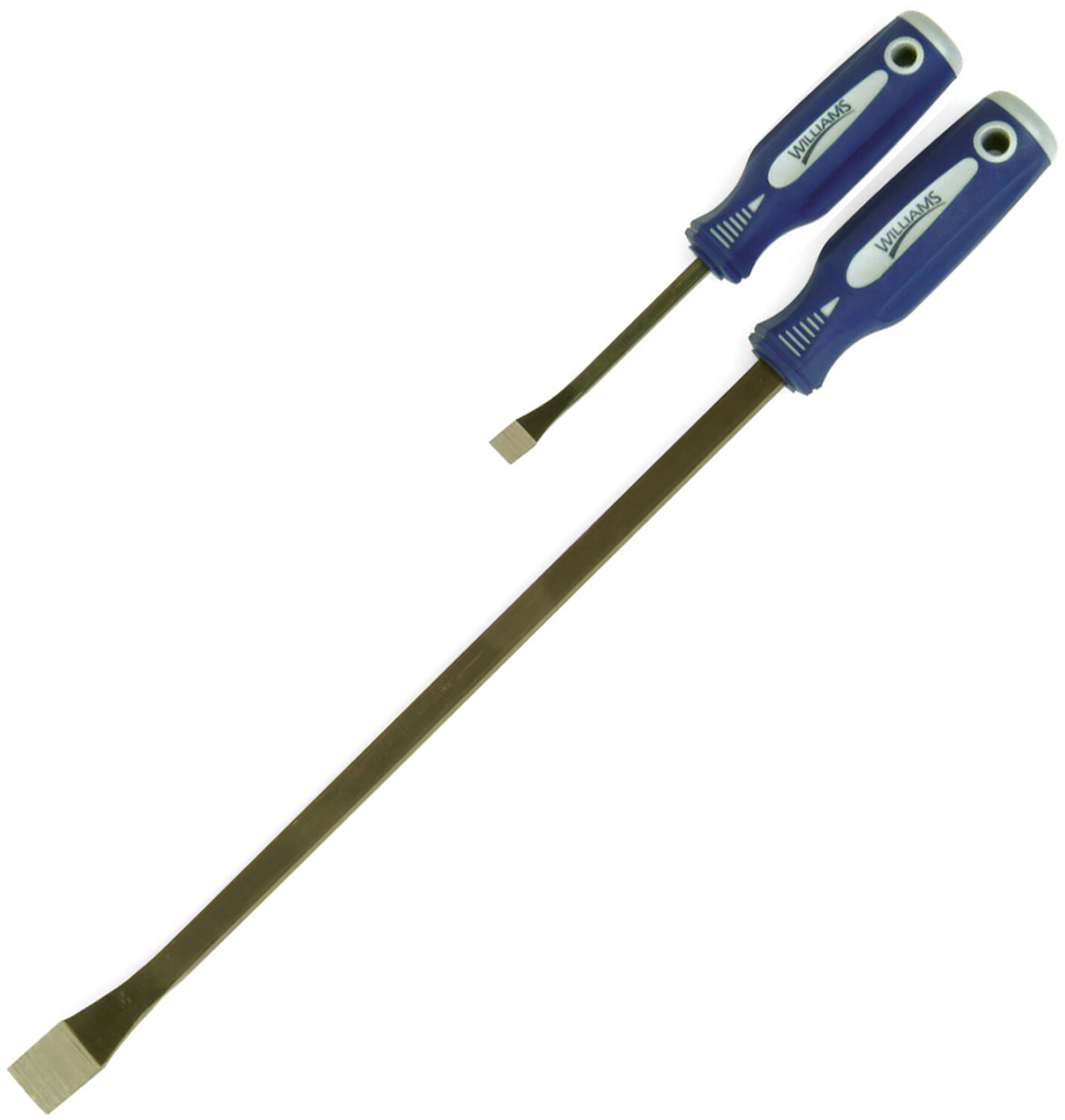 2pc Comfort Grip Screwdriver Type Prybar Set: 8" & 18" #JHW21661