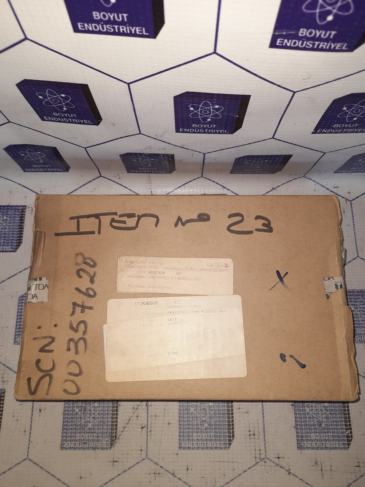 TOA LINE AMPLIFIER MODULE+VU V1071E V-1071B 115-01-734-2