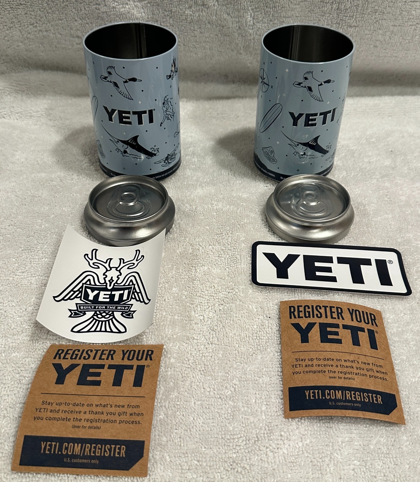 2ea. Yeti Stash can Hidden storage 12oz limited Edition Outdoor Nature Empty pop