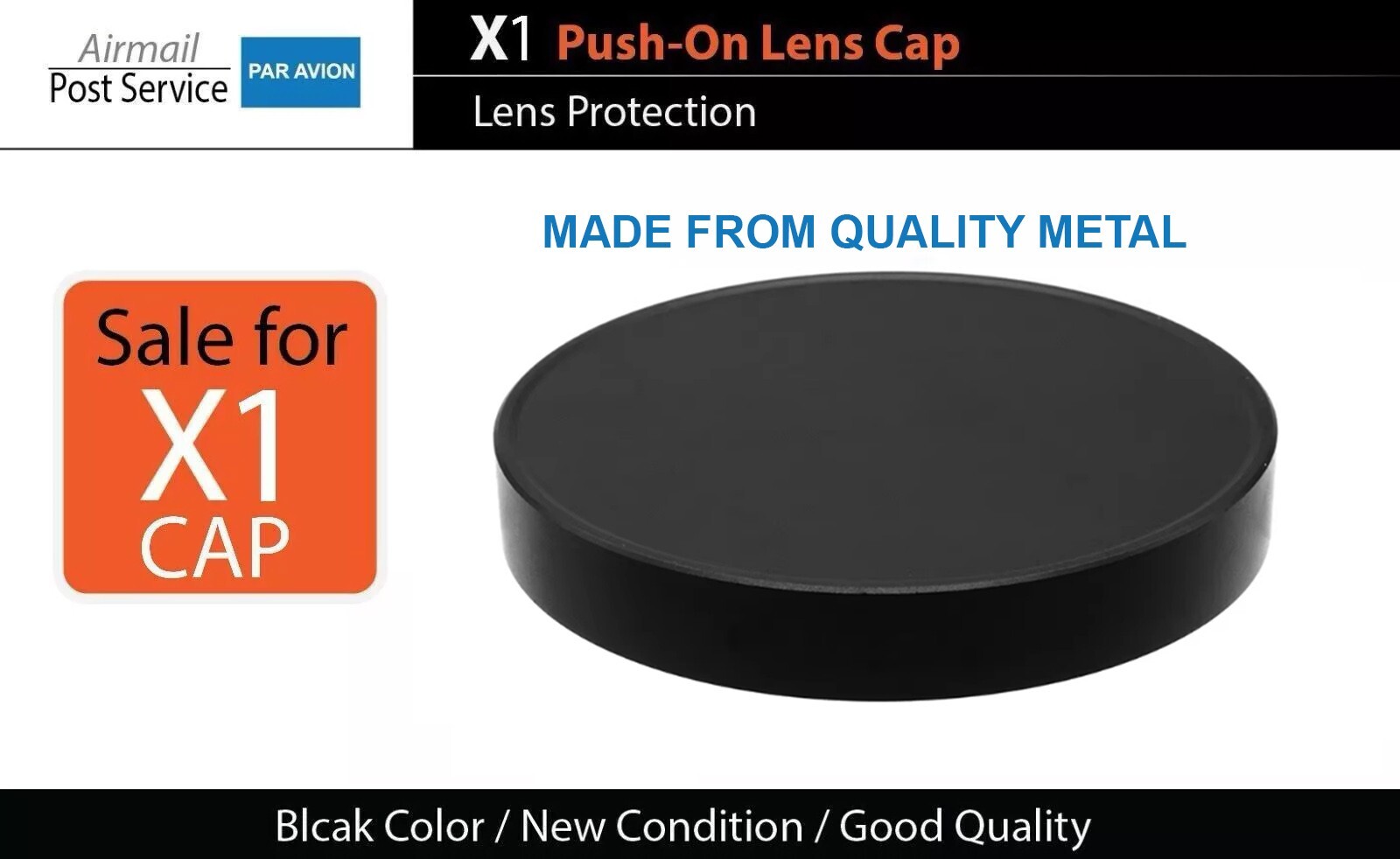 ONE X1 METAL Push-On 80mm 85mm 95mm FRONT lens cap cover protective