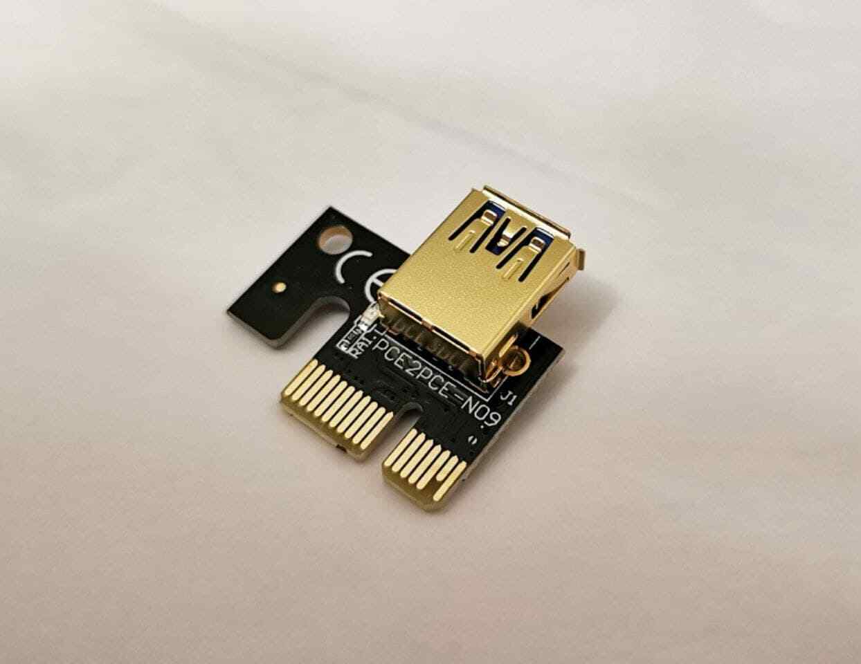 GPU Riser V009S-PLUS PCE164p-N09 PCI-E 1X TO 16X ADAPTER ✅✈️�