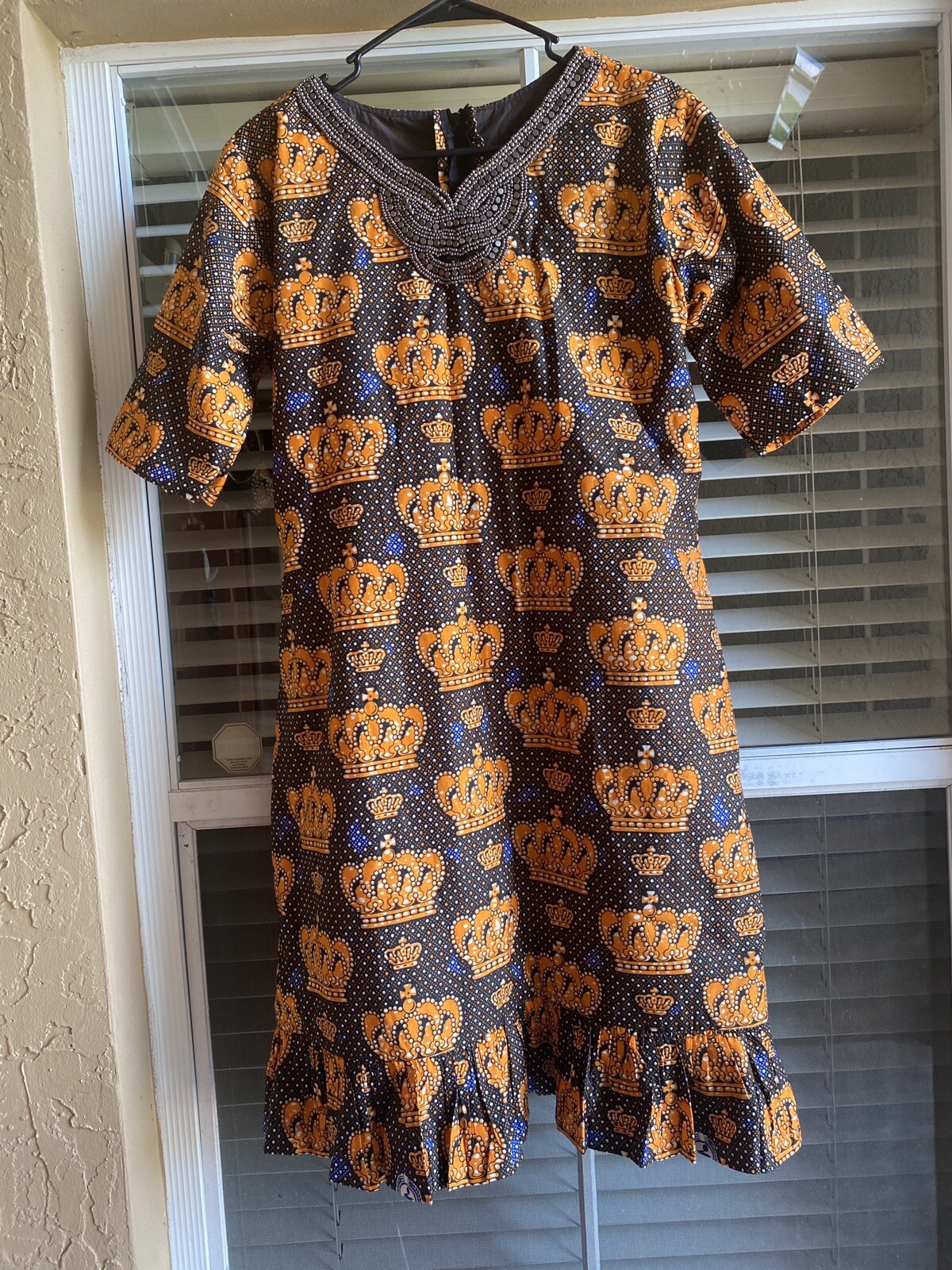 STYLISH ELEGANT NIGERIAN WAX ANKARA DRESS ( CULTURAL& ETHNIC CLOTHING AFRICA )