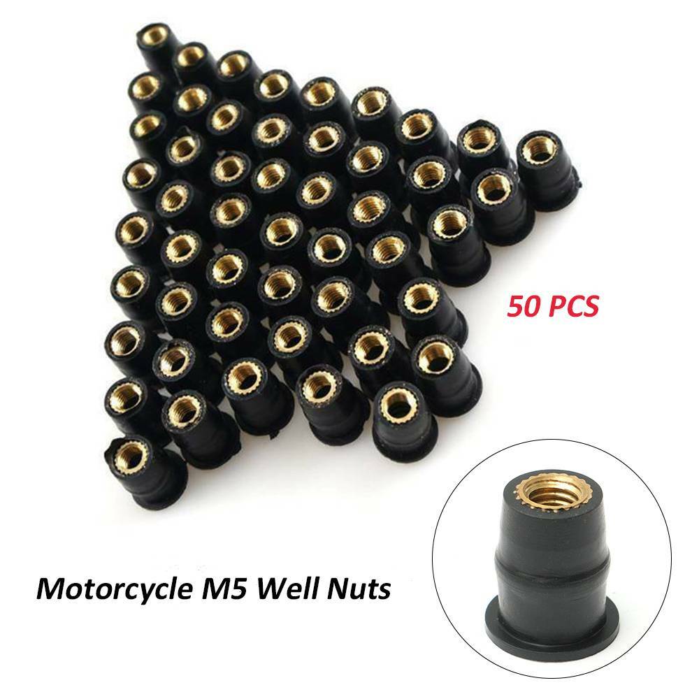 Motorcycle Rubber Well Nuts Windshield Fairing For Suzuki Kawasaki Yamaha Honda