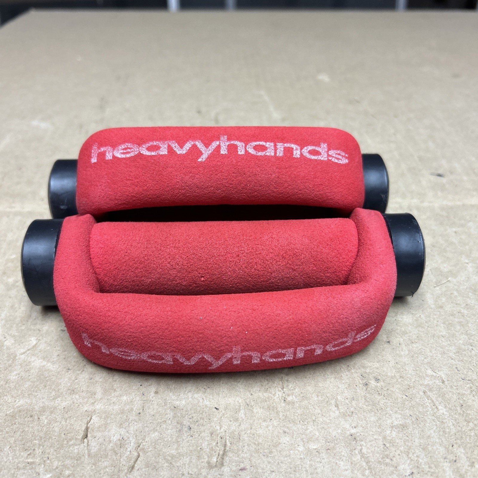 Vintage AMF Heavy Hands Pair Of 2 Dumbbell Hand Weights Red 1 Lbs