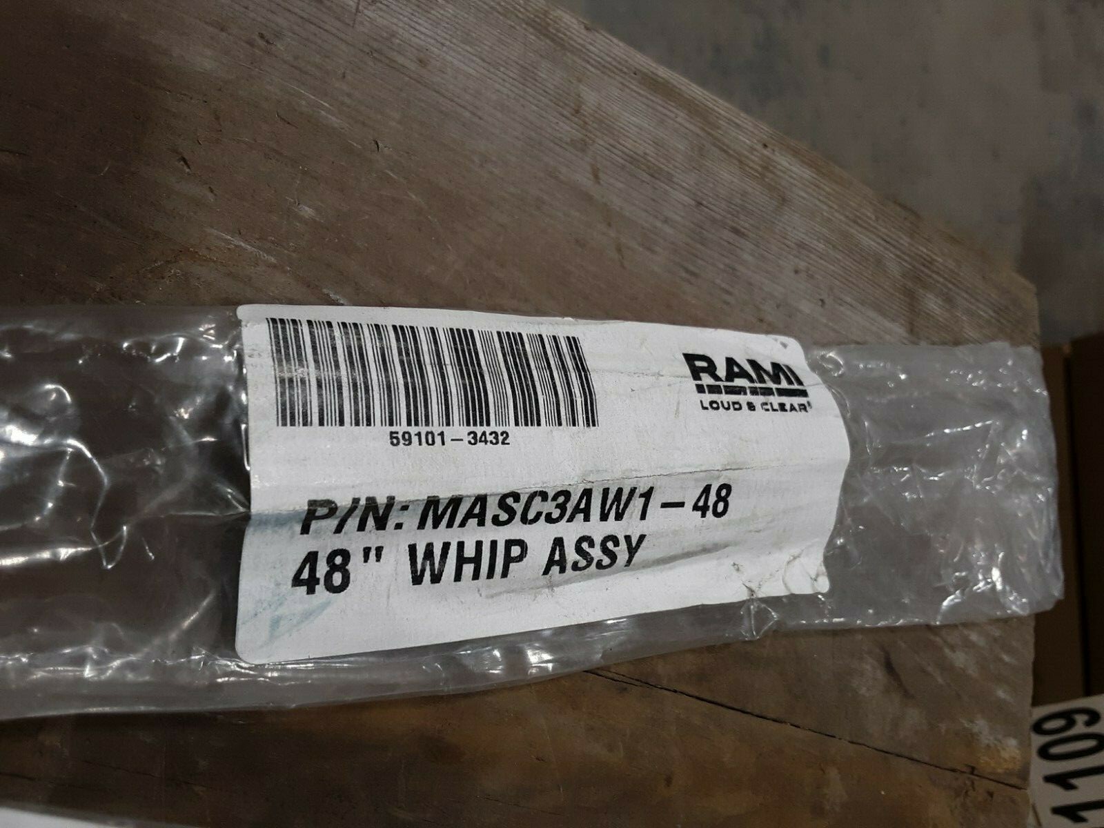 Rami CB antenna new MASC3AW1-48 Western Star 59101-3432 black whip 48"