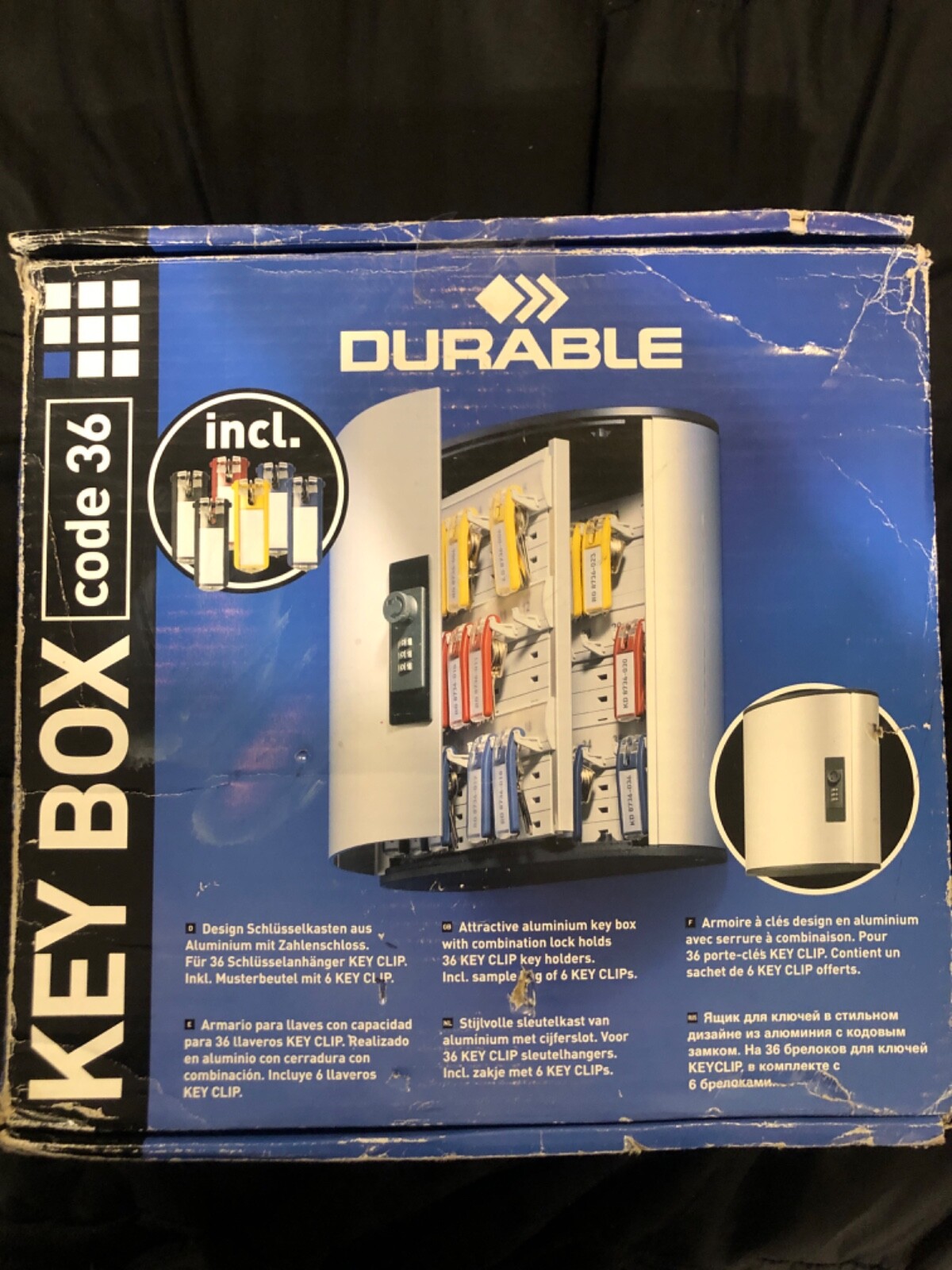 Durable Key Box Code 36 Combination Lock No. 196623