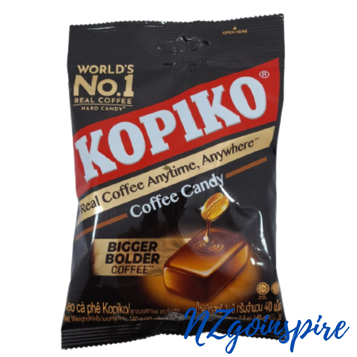 COFFEE CANDY KOPIKO 140G X 4 BAGS (Real Coffe Anytime, Anywhere)  FREE SHIPPING
