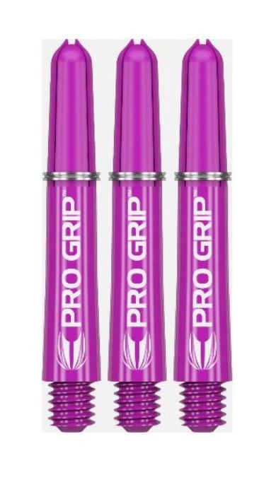 Target pro Grip Darts Shafts Purple Shorts 34mm 3er Set
