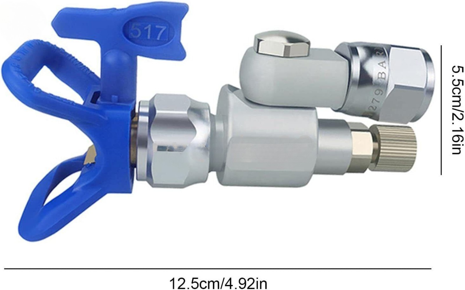 Clean Shot Shut-Off Valve 287030 with 517 Tip Airless Paint Gun Pole Extensions