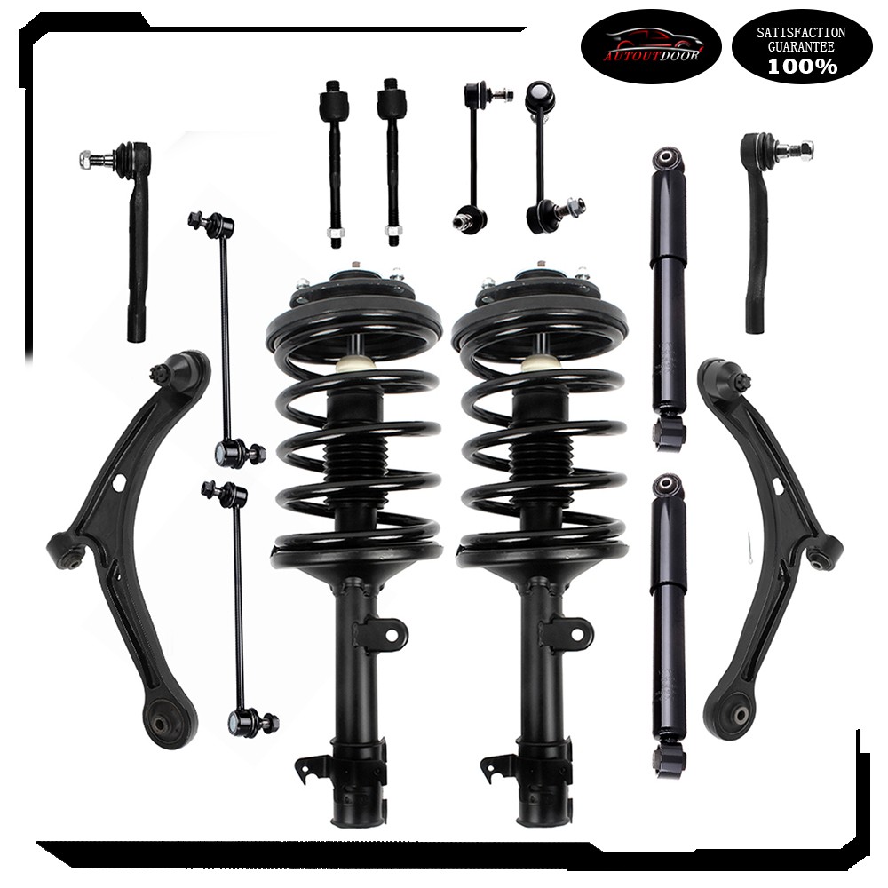 For 2006-2008 Honda Pilot Front Strut Rear Shocks Control Arm Sway Bar Tie Rod