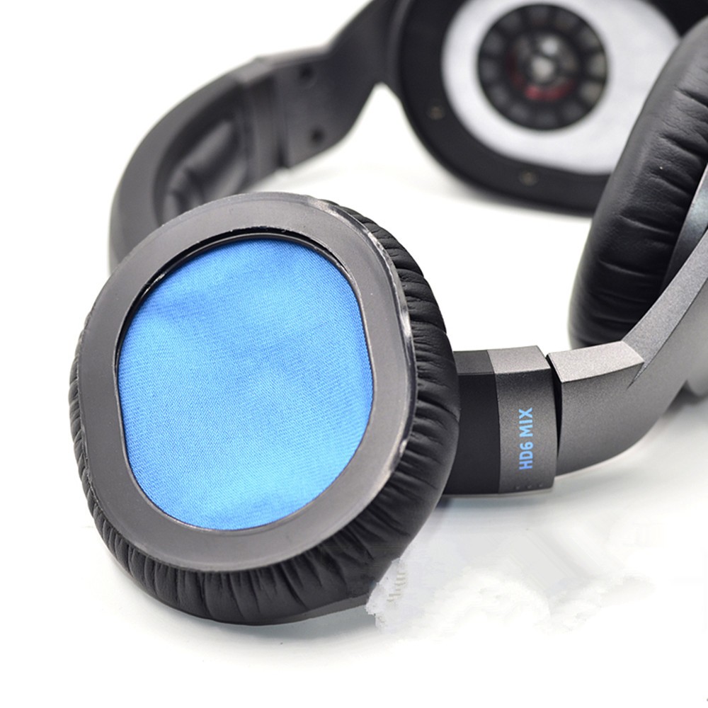 Leather Earpads Cushion Cover Headband For Sennheiser HD8 DJ HD6 MIX Headset