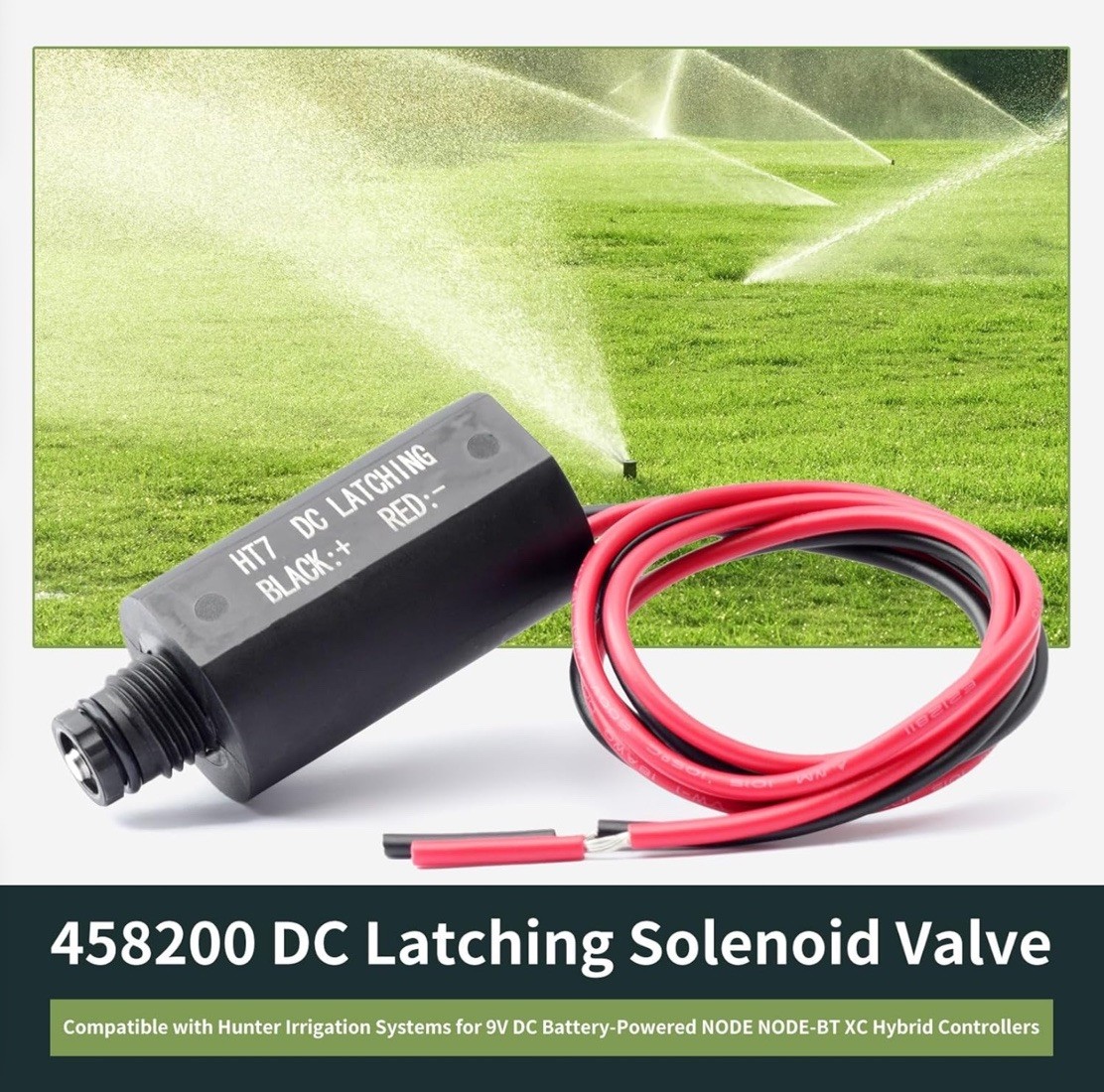 2 Pack Solenoid Valve Replacement For Hunter DC Latching Irrigation 458200
