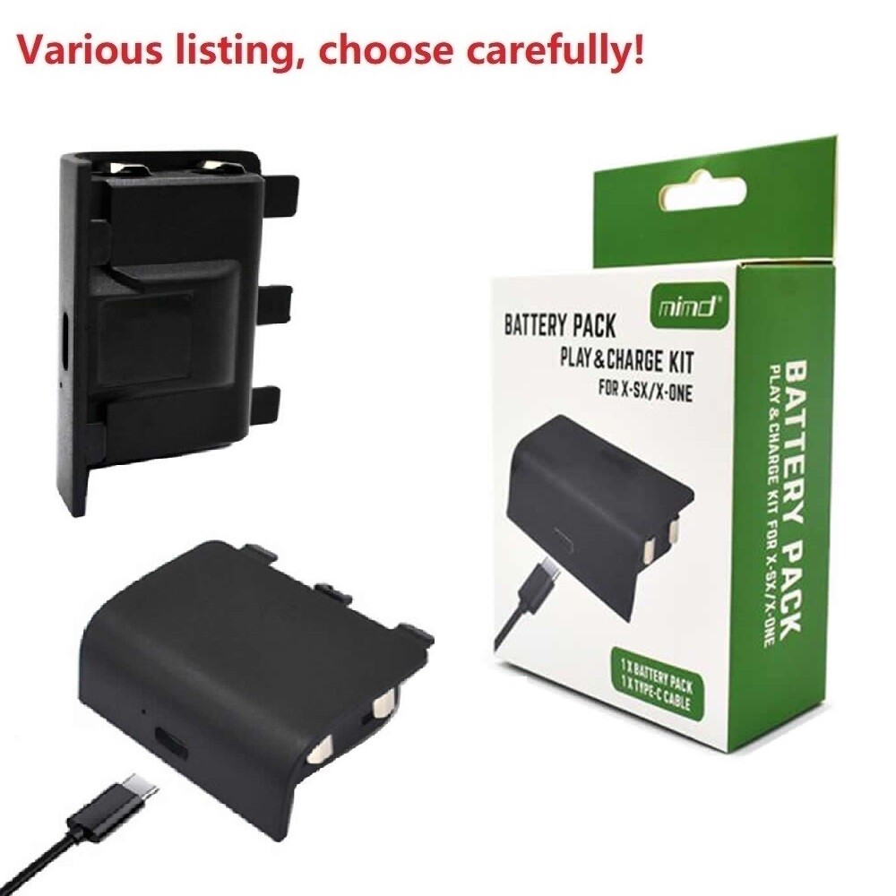 Battery Pack For Xbox Series S , Xbox Series X Controller Xbox Series X|S &cable