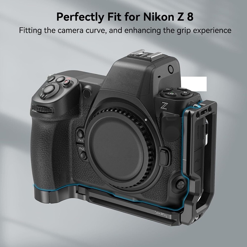 SmallRig Z 8 L-Bracket for Nikon Camera Quick Release L-Shape Mount Plate -3942