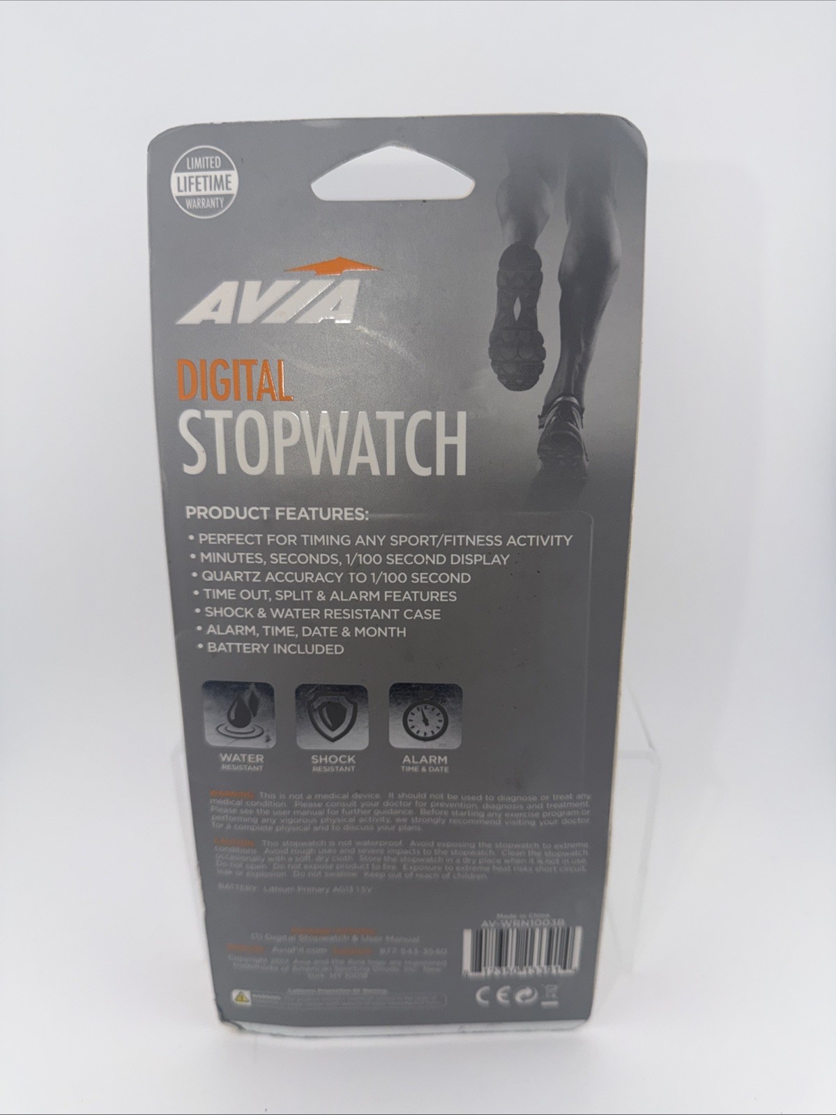 Avia Digital Stopwatch Timing Running & Walking New In Packaging