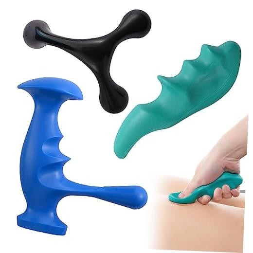 Manual Trigger Point Massage Tool and Thumb Saver for Full Body Deep Tissue