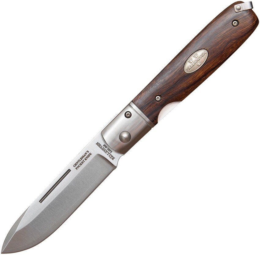 Fallkniven Gentlemans Linerlock Ironwood Handle Folding Knife - GPDI
