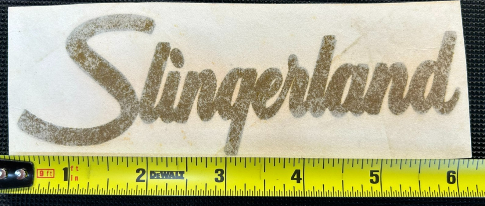 Slingerlad Drum🥁 Head Decal GOLD High Quality Permanent Vinyl Made USA 6" x 2"
