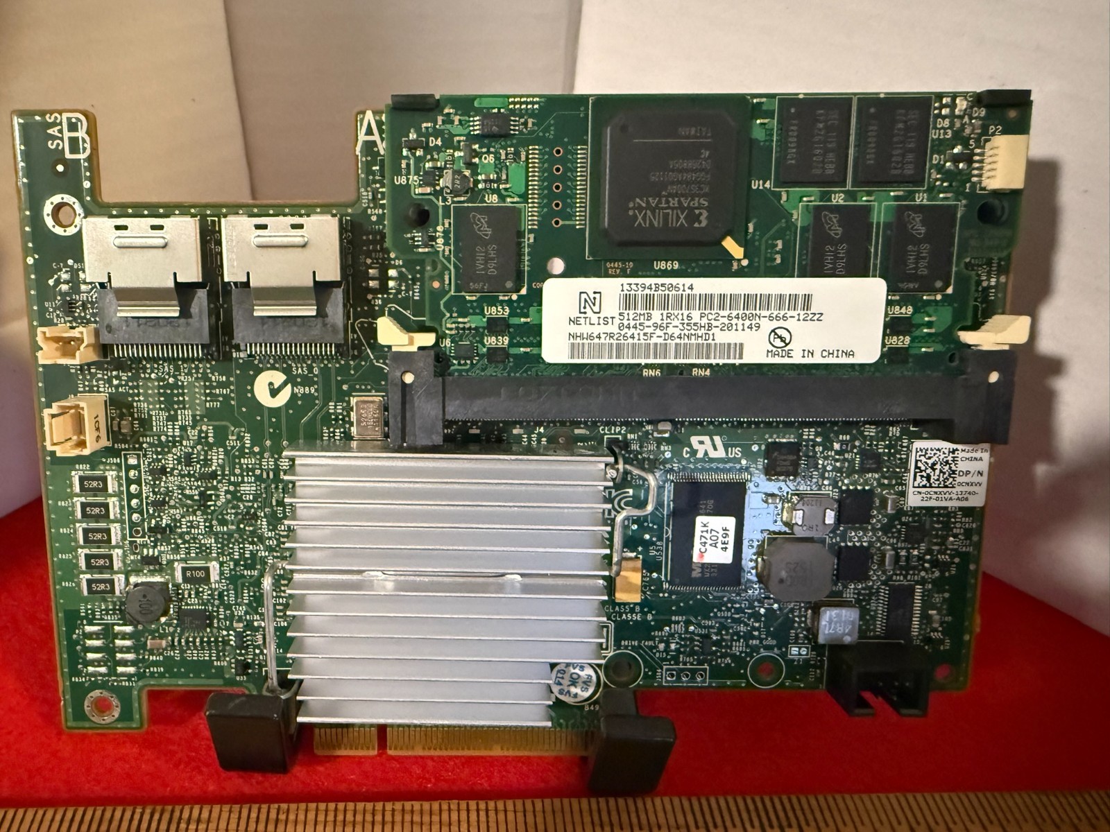 Dell SAS RAID Controller Card. 512mb Cache #CN-0XXFVX-13740
