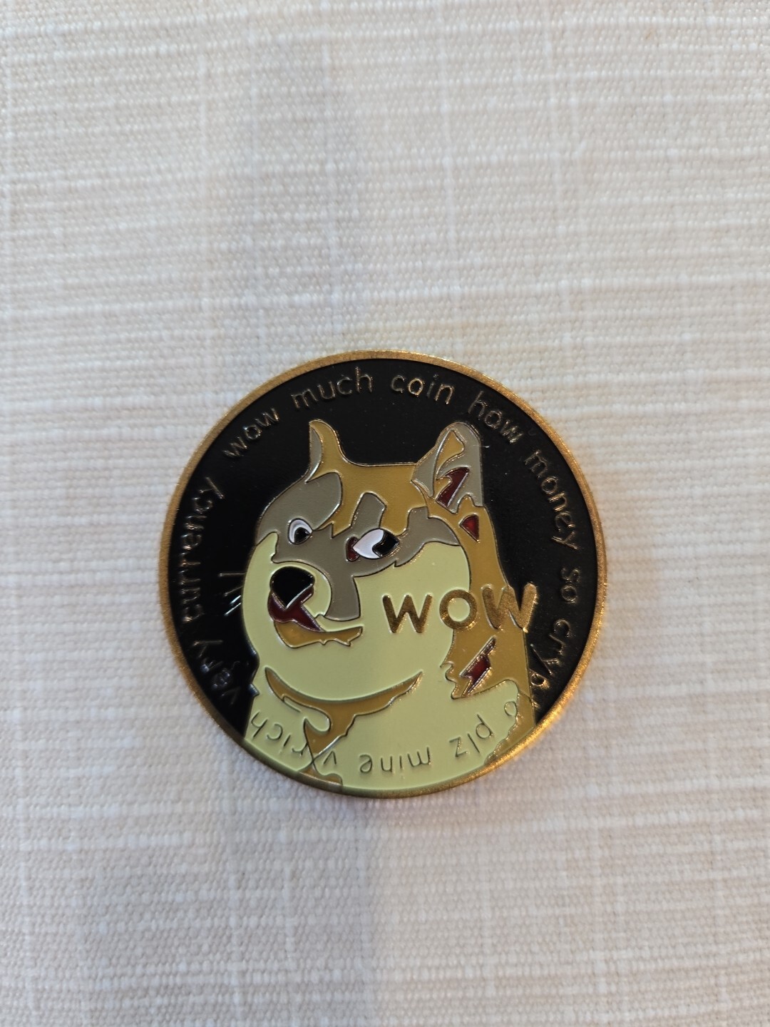 Dogecoin WOW Doge Coin Dog Commemorative Gold Coin Collection Souvenir 2021