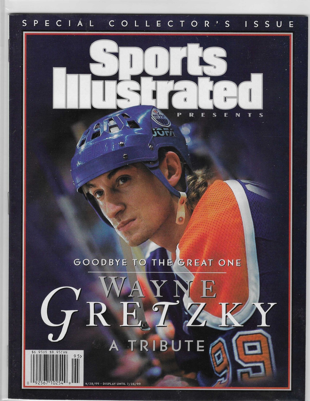 WAYNE GRETZKY MINT GOODBYE TO THE GREAT ONE  SPORTS ILLUSTRATED MAGAZINE