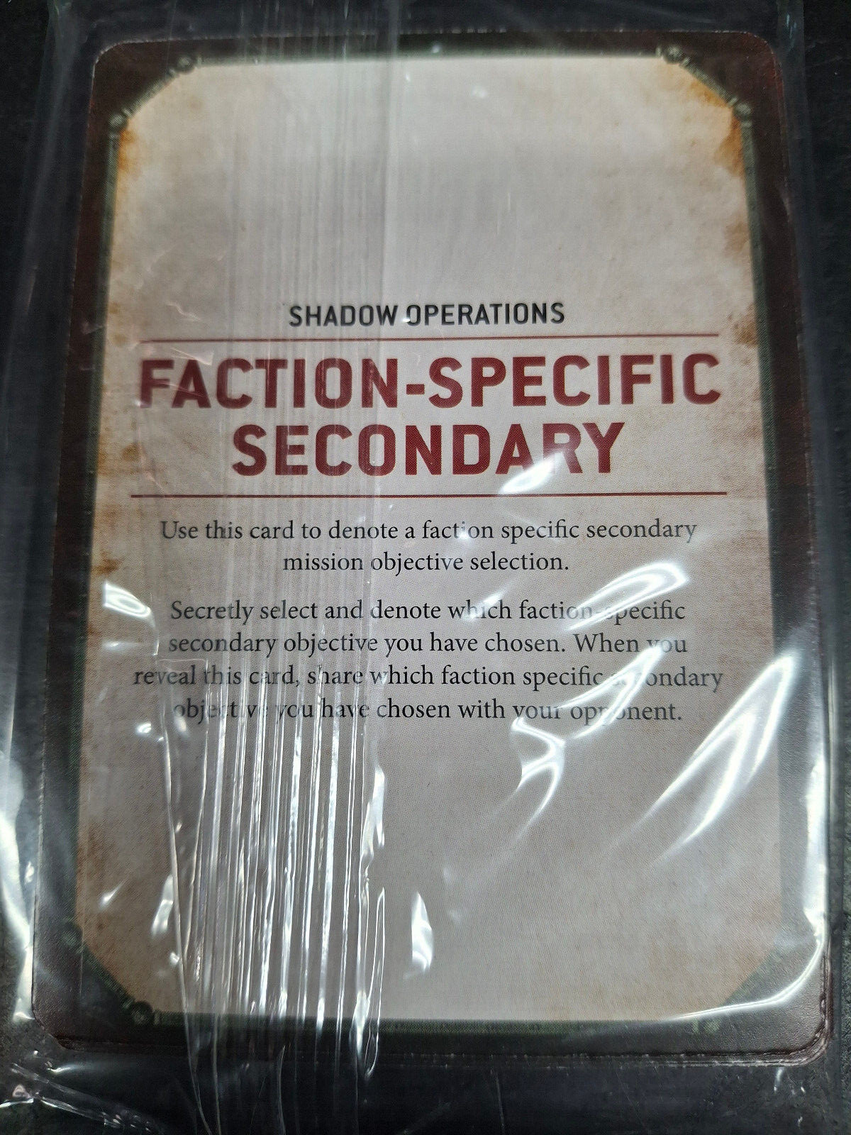Warhammer 40k 2022 Organized Play Kit Secondary Objective Cards 9th Ed Sealed