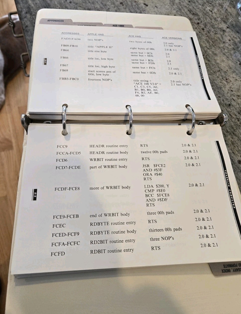 Franklin Ace 1000 User Reference Manual with Diagnostic Schematics VERY NICE