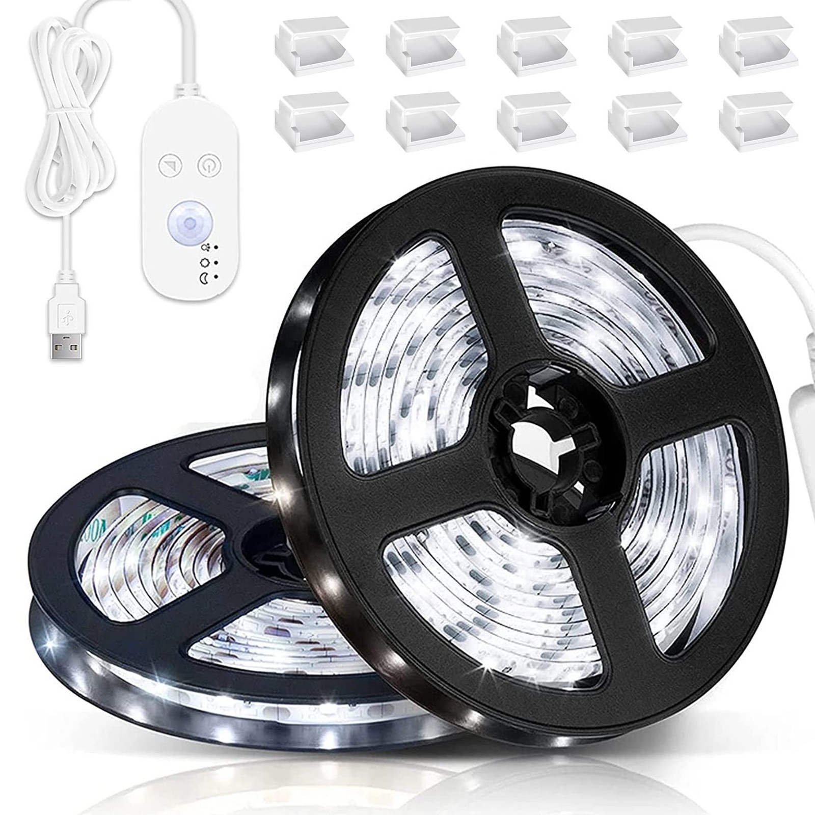 Light Strip Motion , USB Powered, Waterproof Rope Lights 6000K, Day and Night...