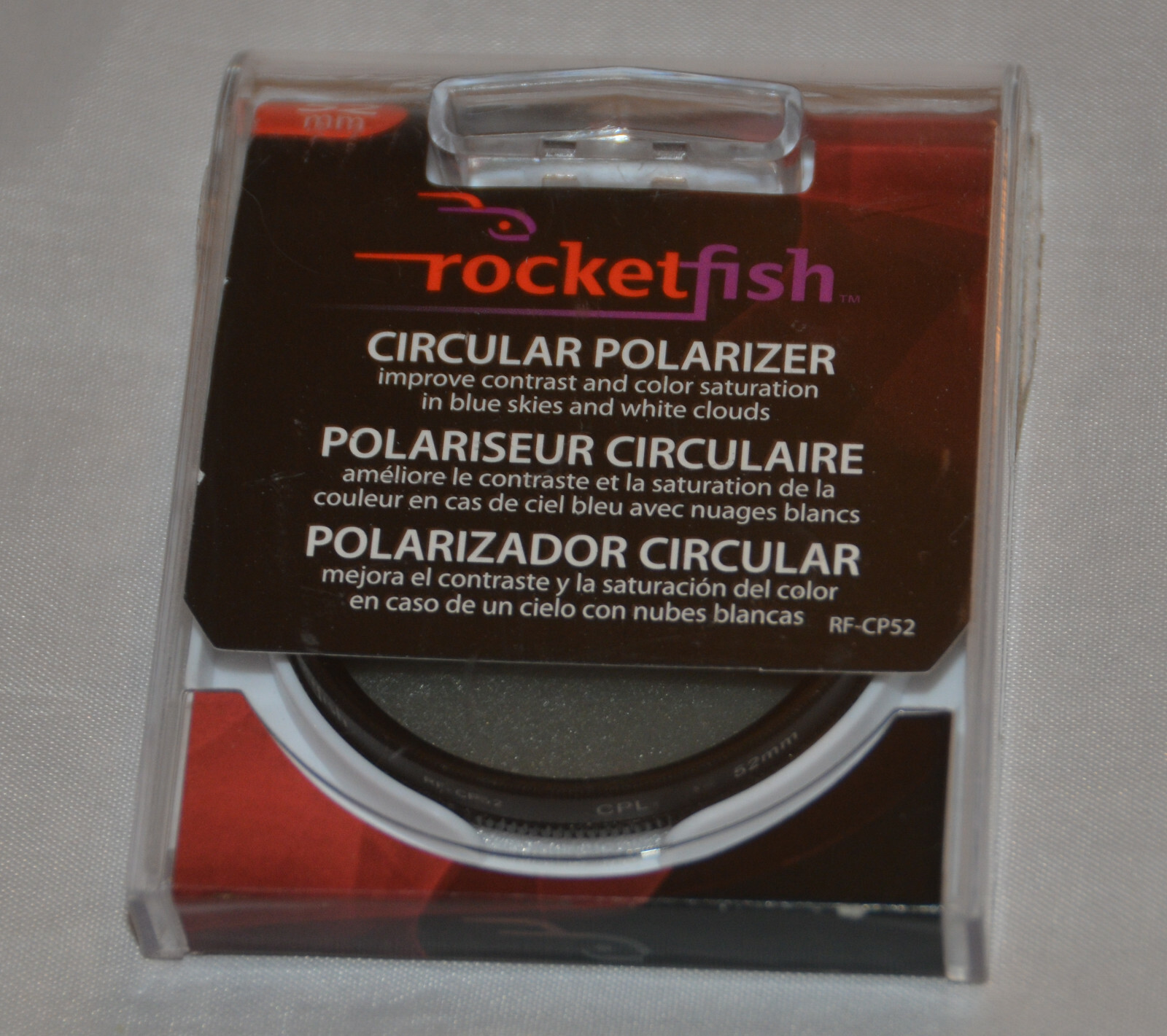 Mint! Rocketfish Circular Polarizer Filter 52MM (Never Used) FAST SHIPPING!!