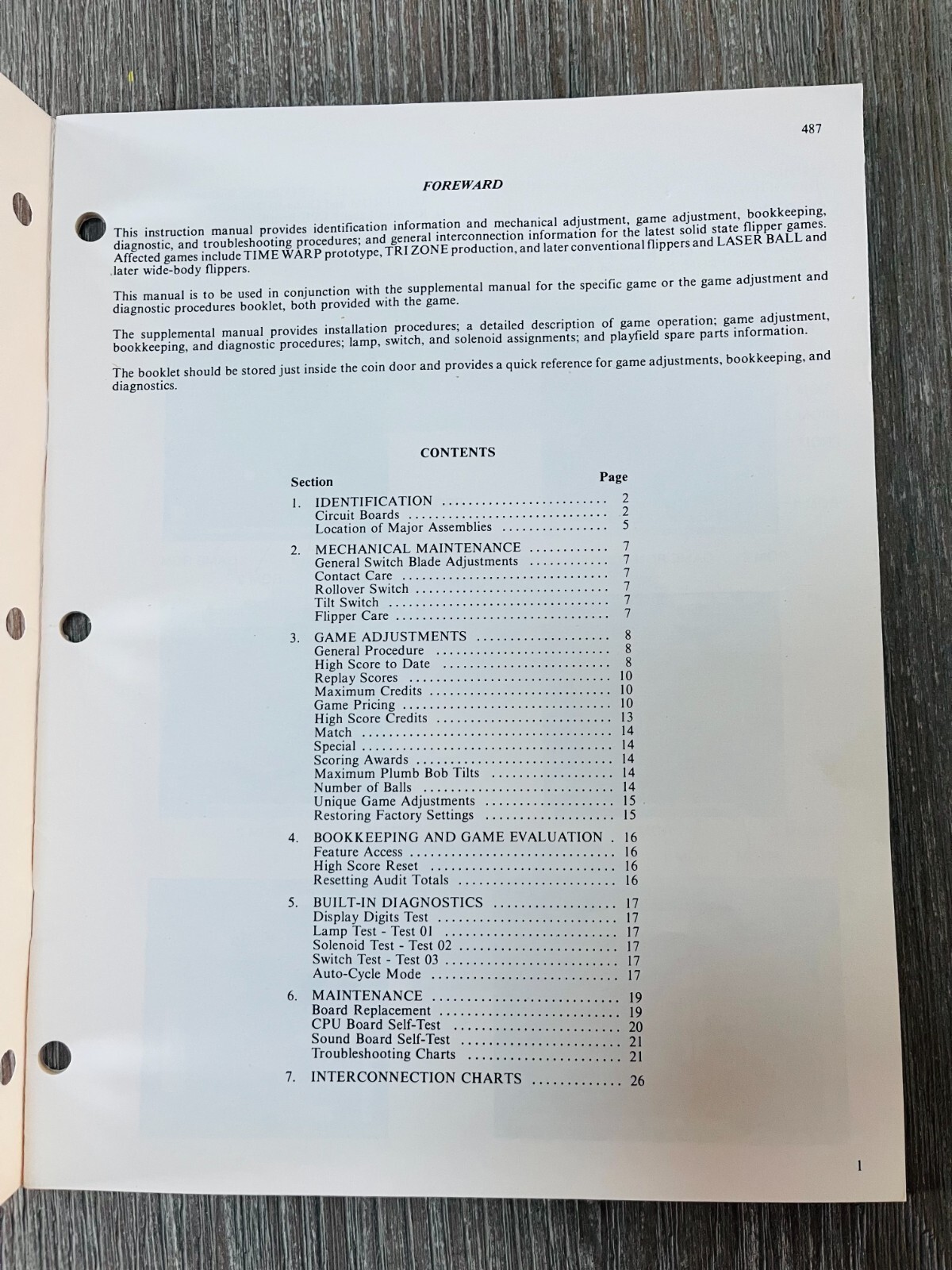 Williams - Solid State Flipper Maintenance Manual - 1979